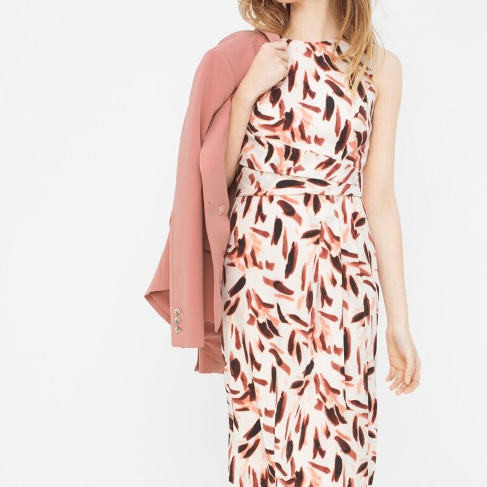 *5 for $25 Bundle Item* WHBM Printed Wrap Dress - Picture 2 of 13